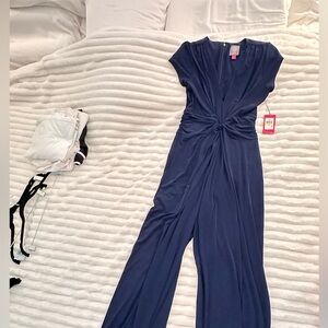 Vince Camuto Navy Blue Brand New Jumpsuit